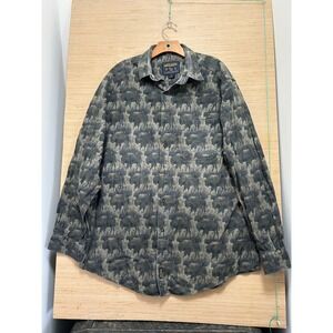 WOOLRICH Mens XL Long Sleeve Buffalo Plaid Button Up Shirt Outdoor Casual